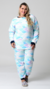 Pijama Inverno Plus Size Calça e Blusa Soft cor Azul- Sofia - comprar online