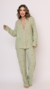 Conjunto Pijama Viscose cor Verde- Nina - comprar online