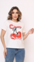 T-Shirt cherry cor Branca - comprar online