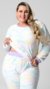 Pijama Inverno Plus Size Calça e Blusa Soft cor Lilás- Sofia na internet