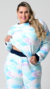 Pijama Inverno Plus Size Calça e Blusa Soft cor Azul- Sofia na internet