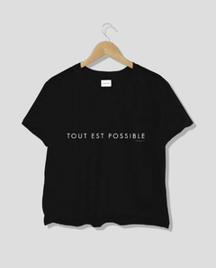 REMERA V TODO ES POSIBLE NOIR