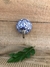 Cabideiro de Cerâmica Floral Azul - comprar online