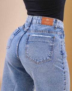 Pedal Jort Bermuda Jeans Feminino Sem Lycra, Cintura Alta Detalhe De Brilho, Revesst Jeans. 41130