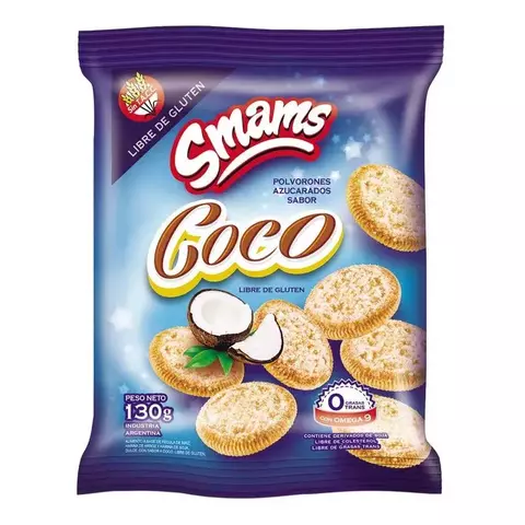 POLVORONES DE COCO SIN TACC X 120G - SMAMS