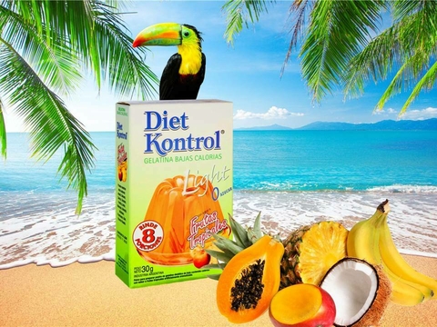 GELATINA BAJA EN CALORIAS FRUTOS TROPICALES - DIET KONTROL