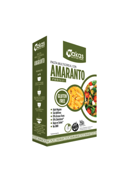 PASTA FUSILLI MULTICEREAL AMARANTO 250gr -WAKAS