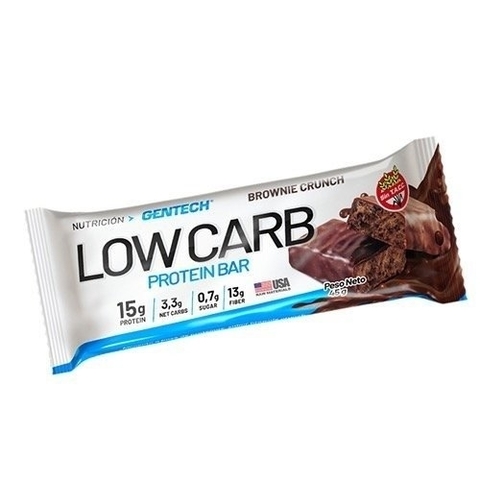 BARRA PROTEICA BROWNIE CRUNCH X 45G LOW CARB - GENTECH