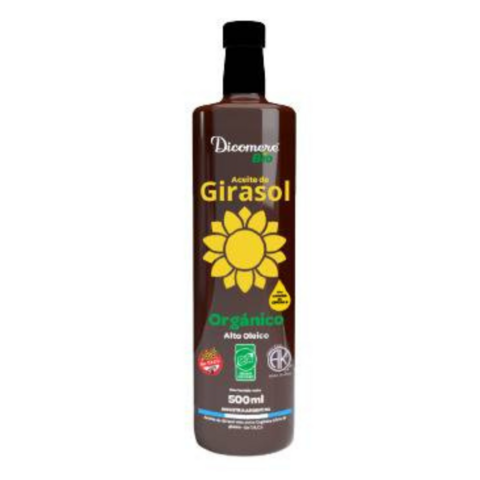 ACEITE DE GIRASOL ALTO OLEICO ORGANICO SIN TACC X 500 ML