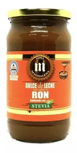 DULCE DE LECHE X 400 GRS C/ RON Y STEVIA - DOÑA MAGDALENA - DOÑA MAGDALENA