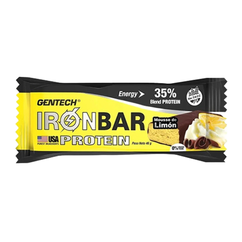 BARRA PROTEICA IRONBAR X 46 GR MOUSSE DE LIMON GENTECH - GENTECH