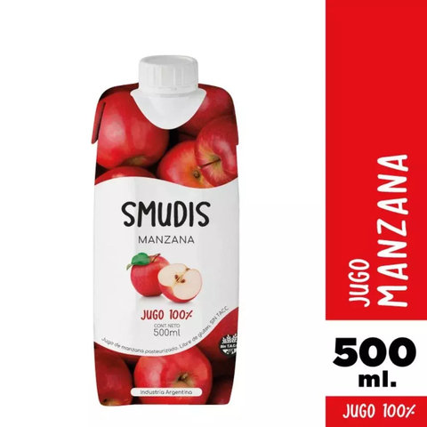 JUGO DE MANZANA X 500ML - SMUDIS