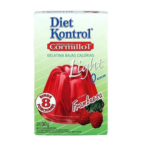 GELATINA BAJAS CALORIAS X 30G FRAMBUESA - DIET KONTROL