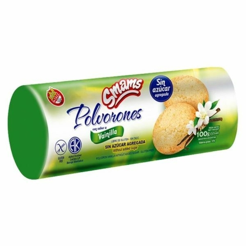 POLVORON SIN AZUCAR SABOR VAINILLA X 100GR - SMAMS