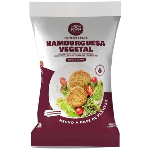 PREMEZCLA P/BURGUER VEGETAL X 200G - NATURAL POP