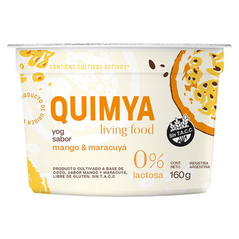 YOGUR MANGO Y MARACUYA QUIMYA 160 gr