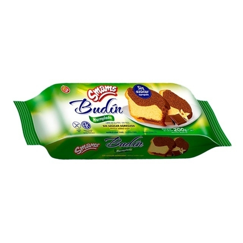 BUDIN MARMOLADO SIN TACC y SIN AZUCAR POR 250 GR - SMAMS