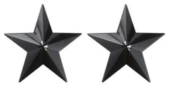 Pezoneras Adhesivas Metalicas Estrellas Negro Pasties Sexys