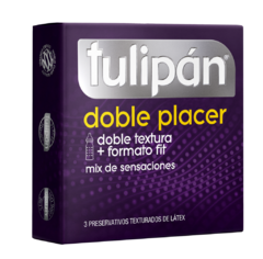 PRESERVATIVOS TULIPAN DOBLE PLACER X3U