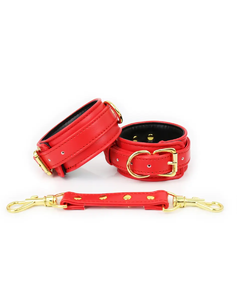 RED PREMIUM CUFFS Esposas de cuero - comprar online