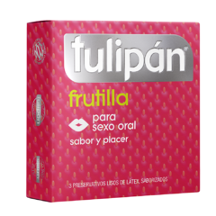 Preservativo Tulipán FRUTILLA X3U