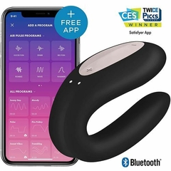 Double Joy Black - Satisfyer APP para parejas