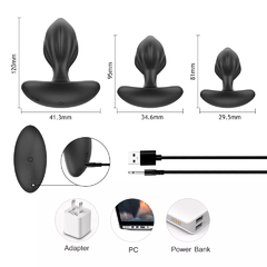 Imagen de SET Plugs anal con Vibración Mark