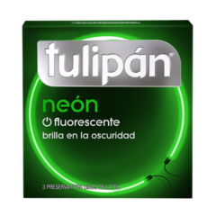 PRESERVATIVOS TULIPAN NEON X3