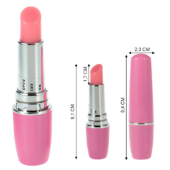 LIPSTICK Vibrador .Labial rosa