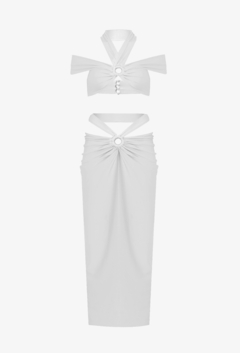 Skirt and Top Set Estella Off white