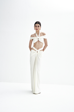Skirt and Top Set Estella Off white - online store