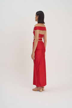 Conjunto de falda y top Estella Rojo - tienda online
