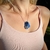 Lápis Lazuli colar de prata curto - comprar online
