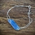 Cianita Azul pulseira de prata - buy online