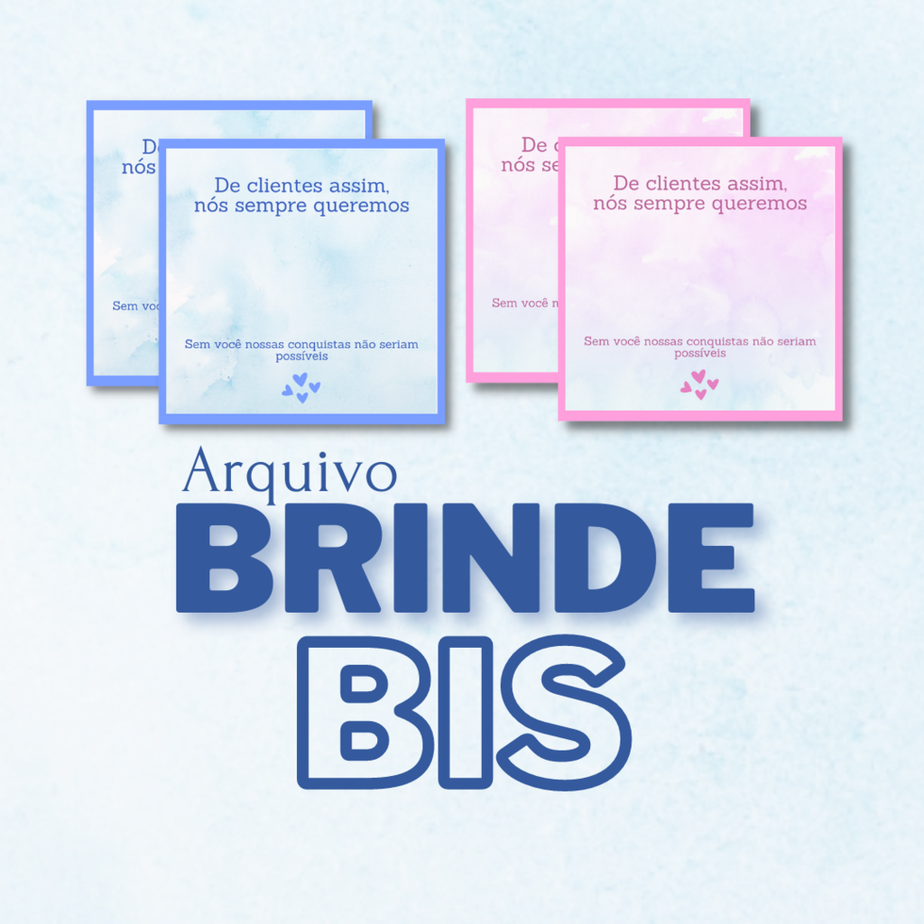 CARD BIS PERSONALIZADO (PEDIDO MINIMO DE 20 UNIDADES) - Originale Brindes
