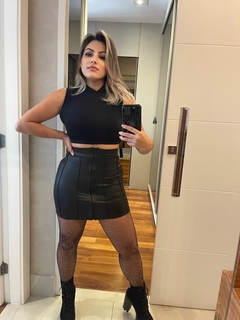 Saia Preta Curta Cirr Com z per frontal