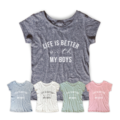 Camiseta Feminina Estampa Boys