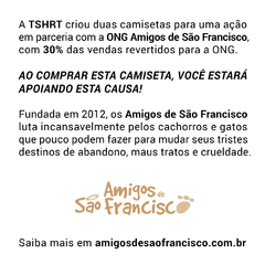 Camiseta Feminina Estampa Dog - Amigos de São Francisco - comprar online