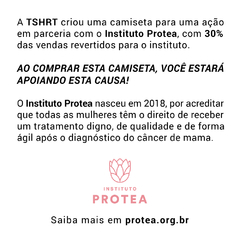 Camiseta Feminina Estampa Protea na internet