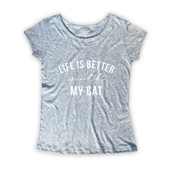 Imagem do Camiseta Feminina Estampa Cat