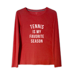 Dryfit Feminina Estampa Tennis Season Manga Longa - comprar online