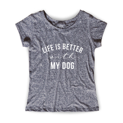 Camiseta Feminina Estampa Dog - Amigos de São Francisco