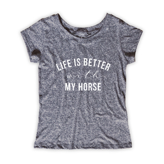 Camiseta Feminina Estampa Horse - TSHRT COMERCIO DE VESTUARIO LTDA