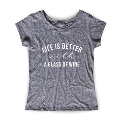 Imagem do Camiseta Feminina Estampa Wine