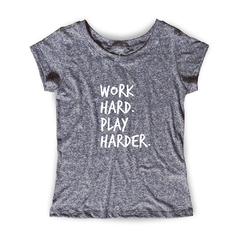 Imagem do Camiseta Feminina Estampa Work Hard