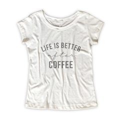 Camiseta Feminina Estampa Coffee - loja online