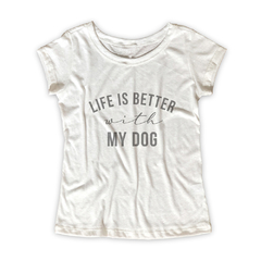 Camiseta Feminina Estampa Dog na internet