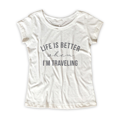 Camiseta Feminina Estampa Traveling - loja online