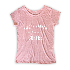 Camiseta Feminina Estampa Coffee - TSHRT COMERCIO DE VESTUARIO LTDA