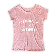 Camiseta Feminina Estampa Family - comprar online
